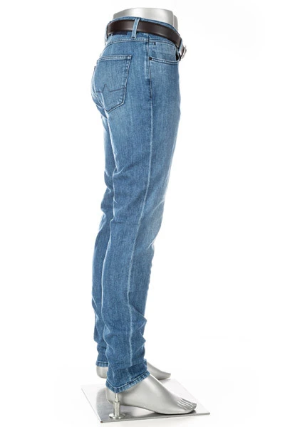 Alberto Jeans Robin, Tapered Fit, Bio Baumwoll-Stretch 10oz, Blau 7 Alberto Jeans Robin, Tapered Fit, Bio Baumwoll-Stretch 10oz, Blau – Bild 5