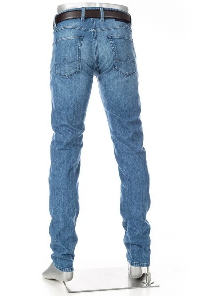 Alberto Jeans Robin, Tapered Fit, Bio Baumwoll-Stretch 10oz, Blau 6 Alberto Jeans Robin, Tapered Fit, Bio Baumwoll-Stretch 10oz, Blau – Bild 4