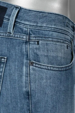 Alberto Jeans Robin, Tapered Fit, Bio Baumwoll-Stretch 10oz, Blau 14 Alberto Jeans Robin, Tapered Fit, Bio Baumwoll-Stretch 10oz, Blau -Maenner Mode Haus 398579 norm5