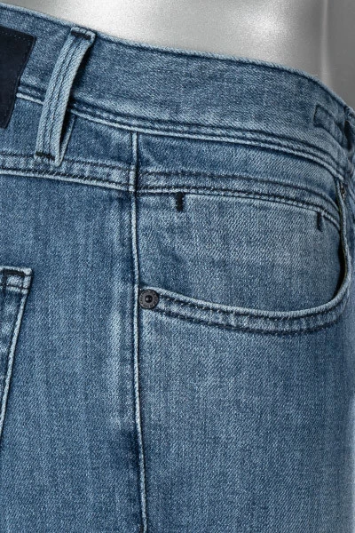 Alberto Jeans Robin, Tapered Fit, Bio Baumwoll-Stretch 10oz, Blau 8 Alberto Jeans Robin, Tapered Fit, Bio Baumwoll-Stretch 10oz, Blau – Bild 6