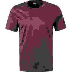 ETON T-Shirt, Slim Fit, Baumwolle, Dunkelrot -Maenner Mode Haus  398602 norm 1