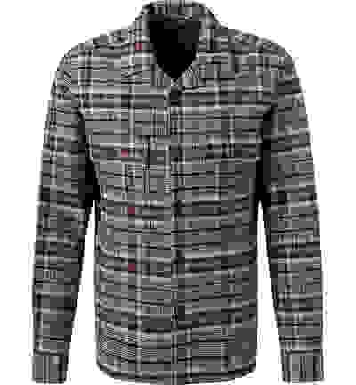 Marc O'Polo Overshirt, Bio Baumwolle, Braun-navy Kariert 5 Marc O'Polo Overshirt, Bio Baumwolle, Braun-navy Kariert – Bild 3