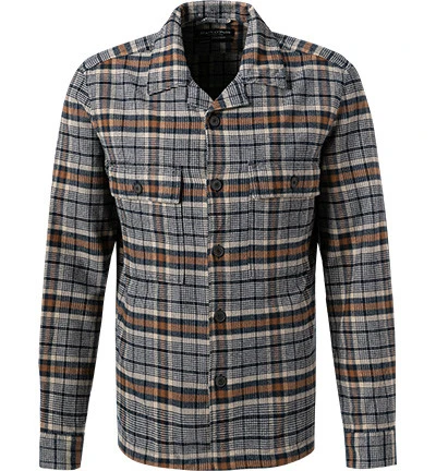 Marc O'Polo Overshirt, Bio Baumwolle, Braun-navy Kariert 3 Marc O'Polo Overshirt, Bio Baumwolle, Braun-navy Kariert