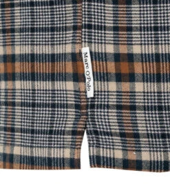 Marc O'Polo Overshirt, Bio Baumwolle, Braun-navy Kariert 6 Marc O'Polo Overshirt, Bio Baumwolle, Braun-navy Kariert -Maenner Mode Haus 398667 norm2