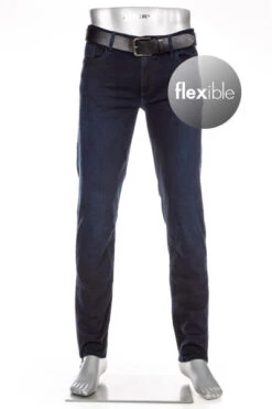 Alberto Jeans Pipe, Regular Fit, Baumwolle T400®, Dunkelblau