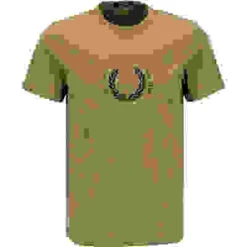Fred Perry T-Shirt, Baumwolle, Braun -Maenner Mode Haus  399407 norm 1