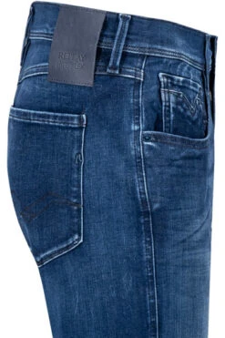 Replay Jeans Anbass, Slim Fit, Baumwoll-Stretch HYPERFLEX 11,5oz, Blau -Maenner Mode Haus  399495 norm3