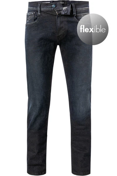Replay Jeans Anbass, Slim Fit, Baumwoll-Stretch HYPERFLEX 11,5oz, Dunkelblau 3 Replay Jeans Anbass, Slim Fit, Baumwoll-Stretch HYPERFLEX 11,5oz, Dunkelblau