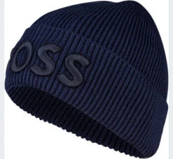 BOSS ORANGE Mütze, Wolle, Dunkelblau