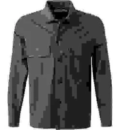 Calvin Klein Overshirt, Baumwolle, Dunkelolive -Maenner Mode Haus  399877 norm 1