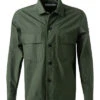 Calvin Klein Overshirt, Baumwolle, Dunkelolive