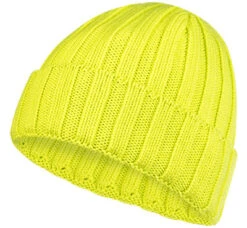 Eagle Mütze, Wolle, Neongrün