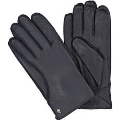 Roeckl Handschuhe, Leder, Nachtblau