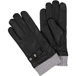 Roeckl Handschuhe, Leder, Schwarz