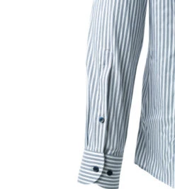 OLYMP Hemd, Body Fit, Mikrofaser Atmungsaktiv, Dunkelblau-weiß Gestreift 8 OLYMP Hemd, Body Fit, Mikrofaser Atmungsaktiv, Dunkelblau-weiß Gestreift -Maenner Mode Haus 400159 norm2