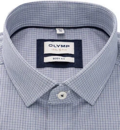 OLYMP Hemd, Body Fit, Baumwoll-Stretch, Extra Langer Arm, Marineblau Kariert 8 OLYMP Hemd, Body Fit, Baumwoll-Stretch, Extra Langer Arm, Marineblau Kariert -Maenner Mode Haus 400208 norm2