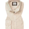 OLYMP Hemd, Body Fit, Baumwoll-Stretch, Natur Kariert -Maenner Mode Haus  400258 norm