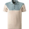 Polo-Shirt, Baumwoll-Piqué, Sand-türkis -Maenner Mode Haus  400540 norm