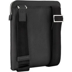 Schultertasche, Rindleder, Schwarz -Maenner Mode Haus  400664 norm2