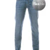 Alberto Jeans Pipe, Slim Fit, Mikrofaser-Tencel, Dunkelblau -Maenner Mode Haus  400979 norm