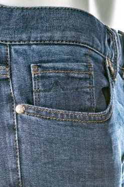 Alberto Jeans Pipe, Slim Fit, Mikrofaser-Tencel, Dunkelblau 14 Alberto Jeans Pipe, Slim Fit, Mikrofaser-Tencel, Dunkelblau -Maenner Mode Haus 400979 norm5