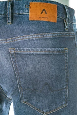 Alberto Jeans Pipe, Slim Fit, Mikrofaser-Tencel, Dunkelblau 13 Alberto Jeans Pipe, Slim Fit, Mikrofaser-Tencel, Dunkelblau -Maenner Mode Haus 400979 norm6