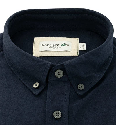 Lacoste Hemd, Regular Fit, Baumwolle, Marineblau 4 Lacoste Hemd, Regular Fit, Baumwolle, Marineblau – Bild 2