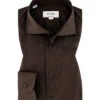 ETON Hemd, Contemporary Fit, Baumwolle, Braun