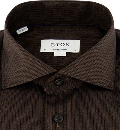 ETON Hemd, Contemporary Fit, Baumwolle, Braun 5 ETON Hemd, Contemporary Fit, Baumwolle, Braun – Bild 3