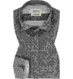 Hemd, Shaped Fit, Baumwolle CO2-Neutral, Blau Gemustert -Maenner Mode Haus  401542 norm 1