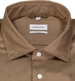 Seidensticker Hemd, Regular Fit, Baumwolle, Cappuccino -Maenner Mode Haus  401906 norm2