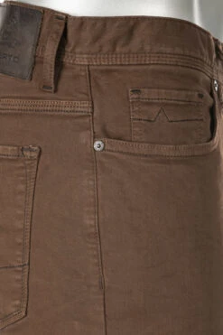 Alberto Jeans Pipe, Regular Fit, Baumwolle T400®, Braun -Maenner Mode Haus  401997 norm5
