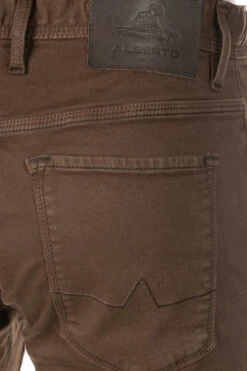 Alberto Jeans Pipe, Regular Fit, Baumwolle T400®, Braun -Maenner Mode Haus  401997 norm6