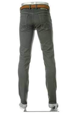 Alberto Jeans Pipe, Regular Fit, Baumwolle T400®, Tannengrün -Maenner Mode Haus  401999 norm3