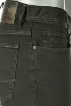 Alberto Jeans Pipe, Regular Fit, Baumwolle T400®, Tannengrün -Maenner Mode Haus  401999 norm5