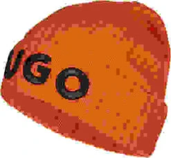 Hugo Mütze, Schurwolle, Orange -Maenner Mode Haus  402144 norm 1