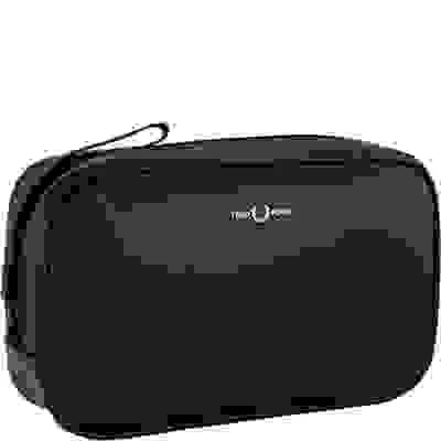 Fred Perry Waschbag, Kunstleder, Schwarz 7 Fred Perry Waschbag, Kunstleder, Schwarz – Bild 5