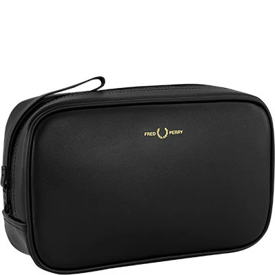 Fred Perry Waschbag, Kunstleder, Schwarz 3 Fred Perry Waschbag, Kunstleder, Schwarz