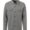 OLYMP Overshirt, Modern Fit, Baumwolle, Anthrazit Meliert -Maenner Mode Haus  402290 norm