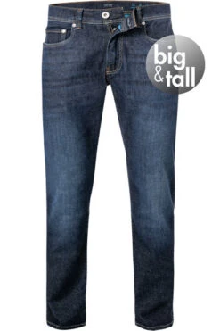 Maenner Mode Haus 30 Pierre Cardin Jeans Lyon, Big&Tall, Bio Baumwolle T400®, Dunkelblau