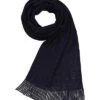 Schal, Schurwolle, Nachtblau -Maenner Mode Haus  402571 norm