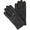 Strellson Handschuhe, Schafleder-Wolle Gefüttert, Schwarz -Maenner Mode Haus  402790 norm