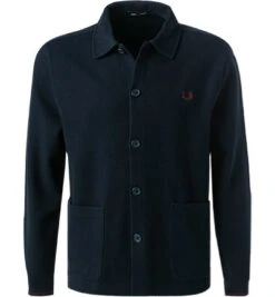 Fred Perry Overshirt, Baumwolle, Navy