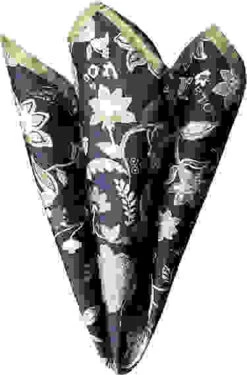 ETON Einstecktuch, Seide, Nachtblau-grün Gemustert -Maenner Mode Haus  402967 norm 1