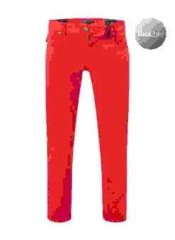 Jeans Michelangelo, Regular Fit, Baumwoll-Stretch, Rot -Maenner Mode Haus  403163 norm 1