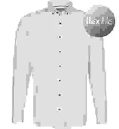 OLYMP Hemd, Super Slim Fit, Jersey Geruchshemmend, Weiß-schwarz Gemustert -Maenner Mode Haus  403522 norm 1