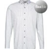 OLYMP Hemd, Super Slim Fit, Jersey Geruchshemmend, Weiß-schwarz Gemustert -Maenner Mode Haus  403522 norm