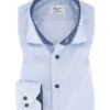 Stenströms Hemd, Fitted Body, Baumwolle, Hellblau Gestreift -Maenner Mode Haus  403704 norm
