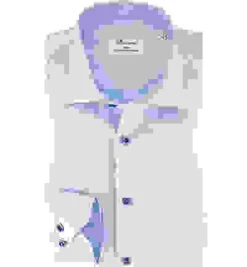 Stenströms Hemd, Slimline, Twill, Hellblau -Maenner Mode Haus  403706 norm 1