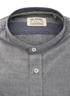 Hemd, Shaped Fit, Baumwolle CO2-Neutral, Hellgrau Meliert -Maenner Mode Haus  403755 norm2